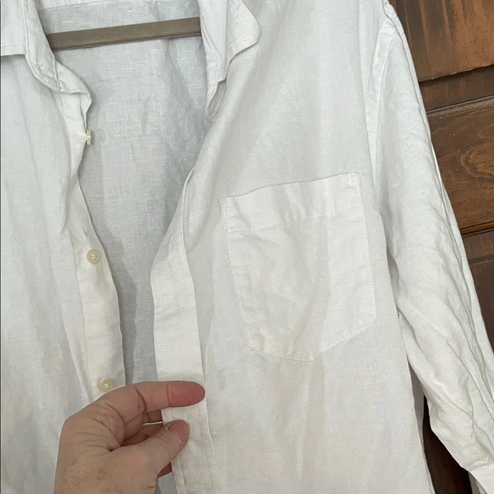 Banana Republic Linen Slim Fit Shirt Size XLarge
